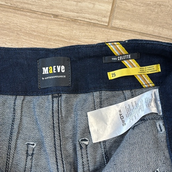 Maeve “the colette” dark wash wide leg crop. NWT - Picture 3 of 4